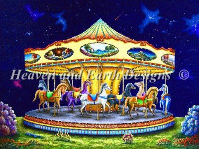 Diamond Painting Canvas - Carousel Dreams - Click Image to Close